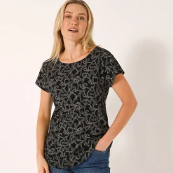 T-shirt met korte mouwen, bedrukt
