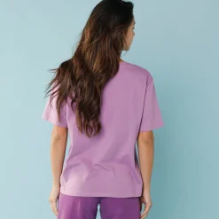 T-shirt met korte mouwen en geplaatste print, kleine lengtes