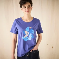 T-shirt met korte mouwen en geplaatste print