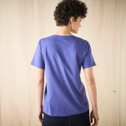 T-shirt met korte mouwen en geplaatste print
