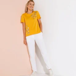 T-shirt met korte mouwen en vlinderprint
