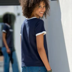 T-shirt met korte mouwen en opdruk “Summer