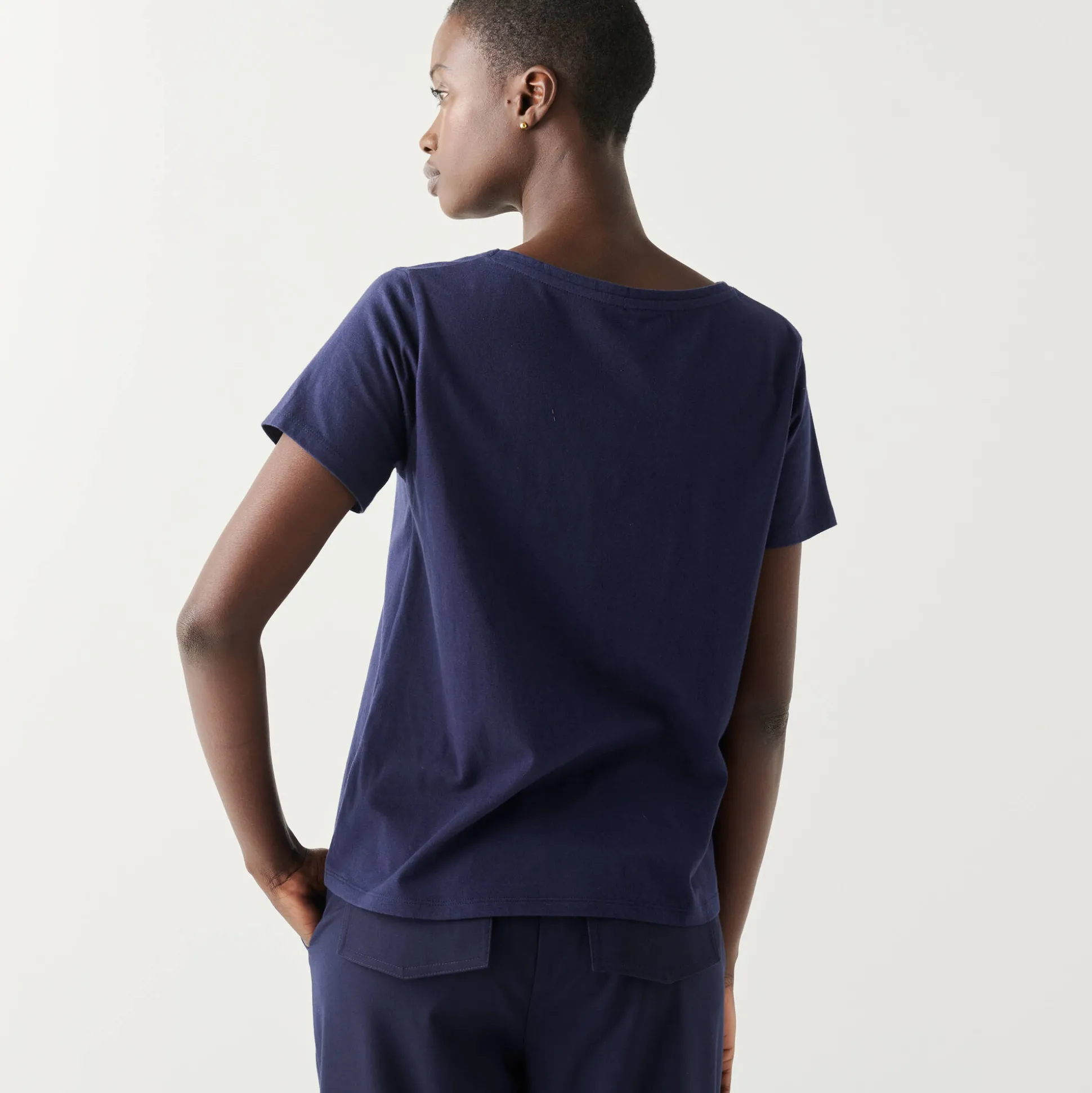 T-shirt met korte mouwen, goudkleurige hartjesprint