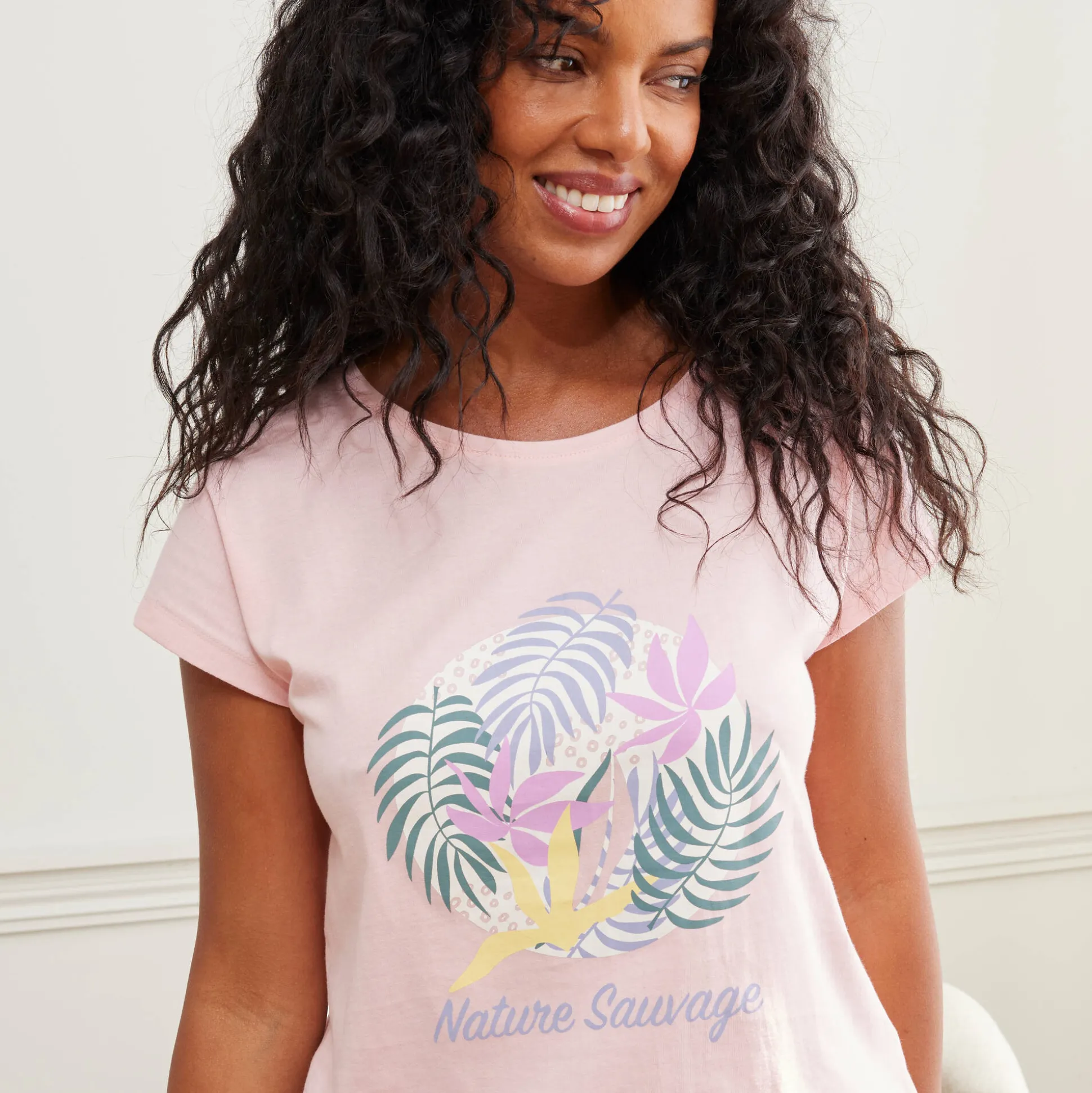 T-shirt met korte mouwen "Nature Sauvage"