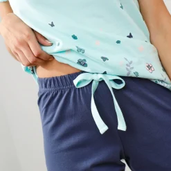 T-shirt met landelijke print onderaan - korte mouwen