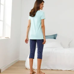 T-shirt met landelijke print onderaan - korte mouwen
