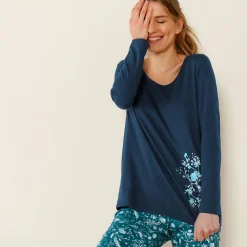 T-shirt met lange mouwen - marine
