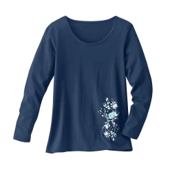 T-shirt met lange mouwen - marine