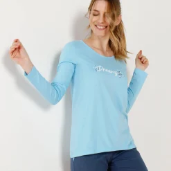 T-shirt met lange mouwen - turkoois