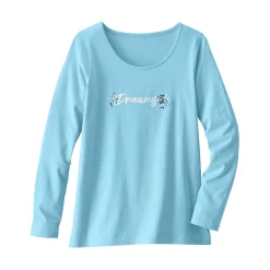 T-shirt met lange mouwen - turkoois