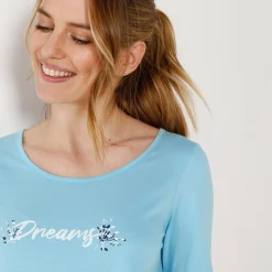 T-shirt met lange mouwen - turkoois