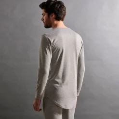 T-shirt met lange mouwen en lang rugpand - herenondergoed, set van 2