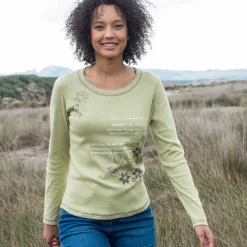 T-shirt met lange mouwen en bloemenprint