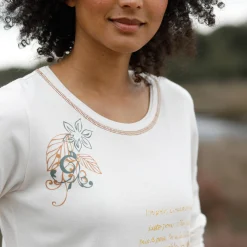 T-shirt met lange mouwen en bloemenprint