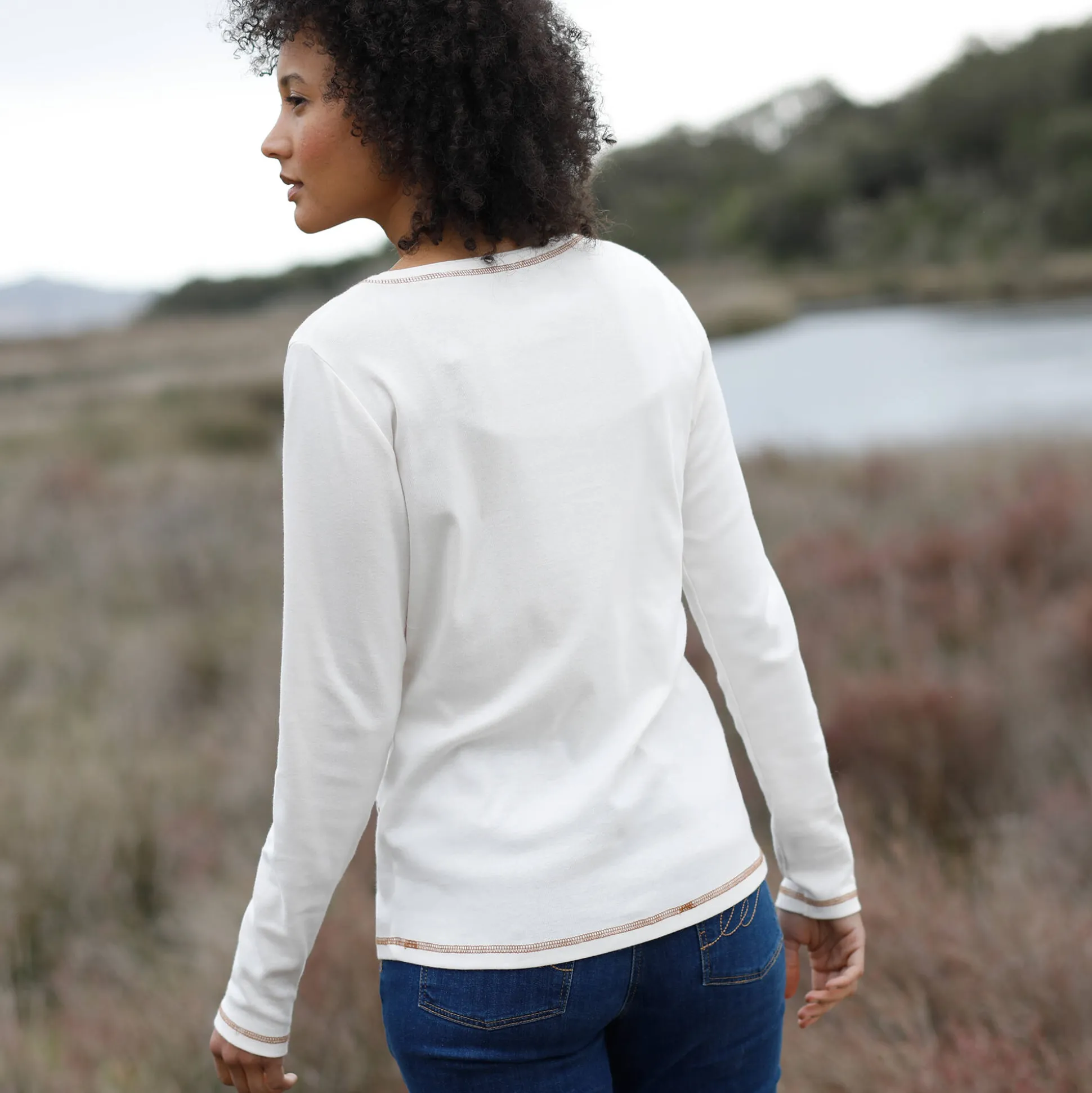 T-shirt met lange mouwen en bloemenprint