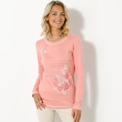 T-shirt met lange mouwen en bloemenprint