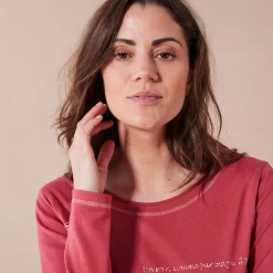 T-shirt met lange mouwen en bloemenprint