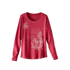 T-shirt met lange mouwen en bloemenprint