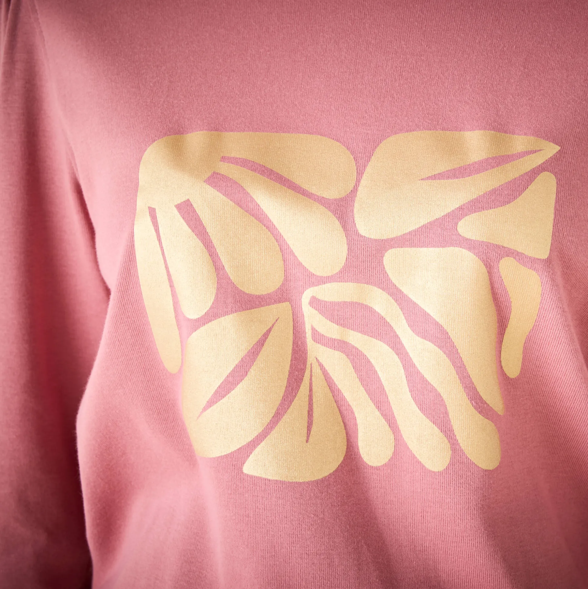 T-shirt met lange mouwen, glanzende print