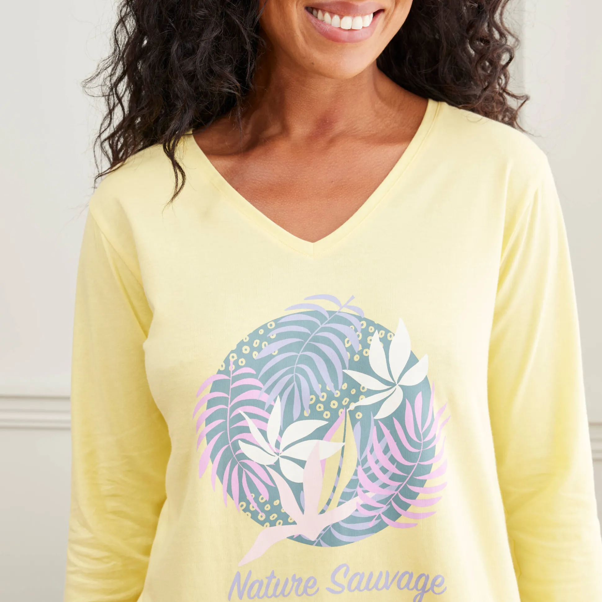 T-shirt met lange mouwen "Nature Sauvage"