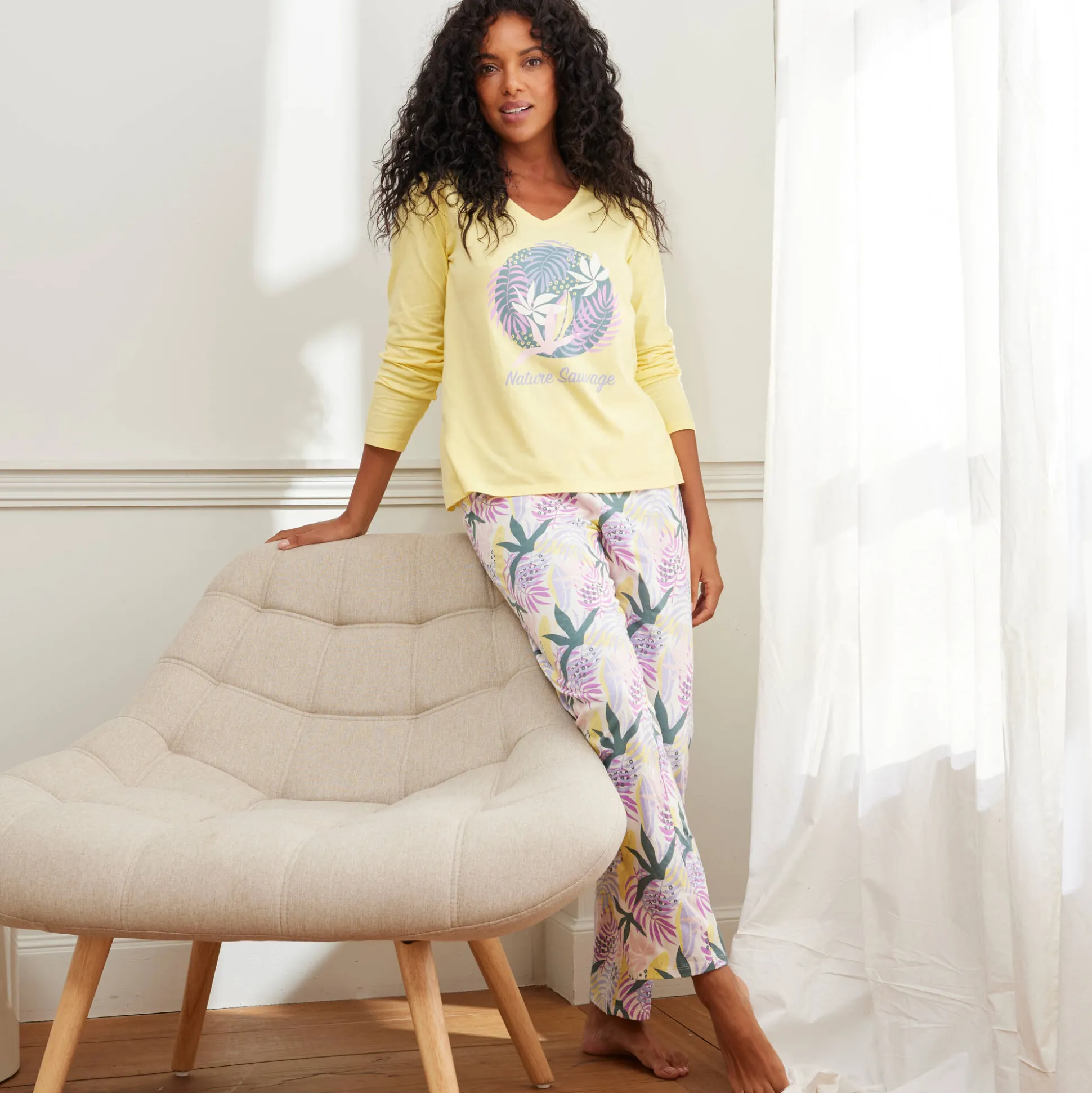 T-shirt met lange mouwen "Nature Sauvage"
