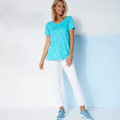 T-shirt met letterprint