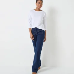T-shirt met loose volume en 3/4-mouwen