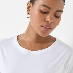 T-shirt met loose volume en 3/4-mouwen