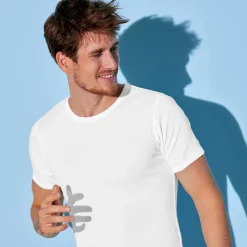 T-shirt met ronde hals - herenondergoed, set van 6