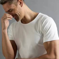 T-shirt met ronde hals en korte mouwen in katoen - herenondergoed, set van 2