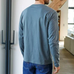 T-shirt met ronde hals en lange mouwen