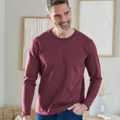 T-shirt met ronde hals en lange mouwen - set van 3