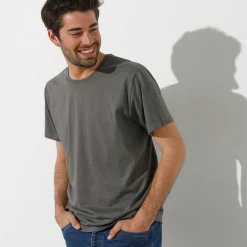 T-shirt met ronde hals en korte mouwen