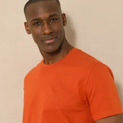 T-shirt met ronde hals en korte mouwen