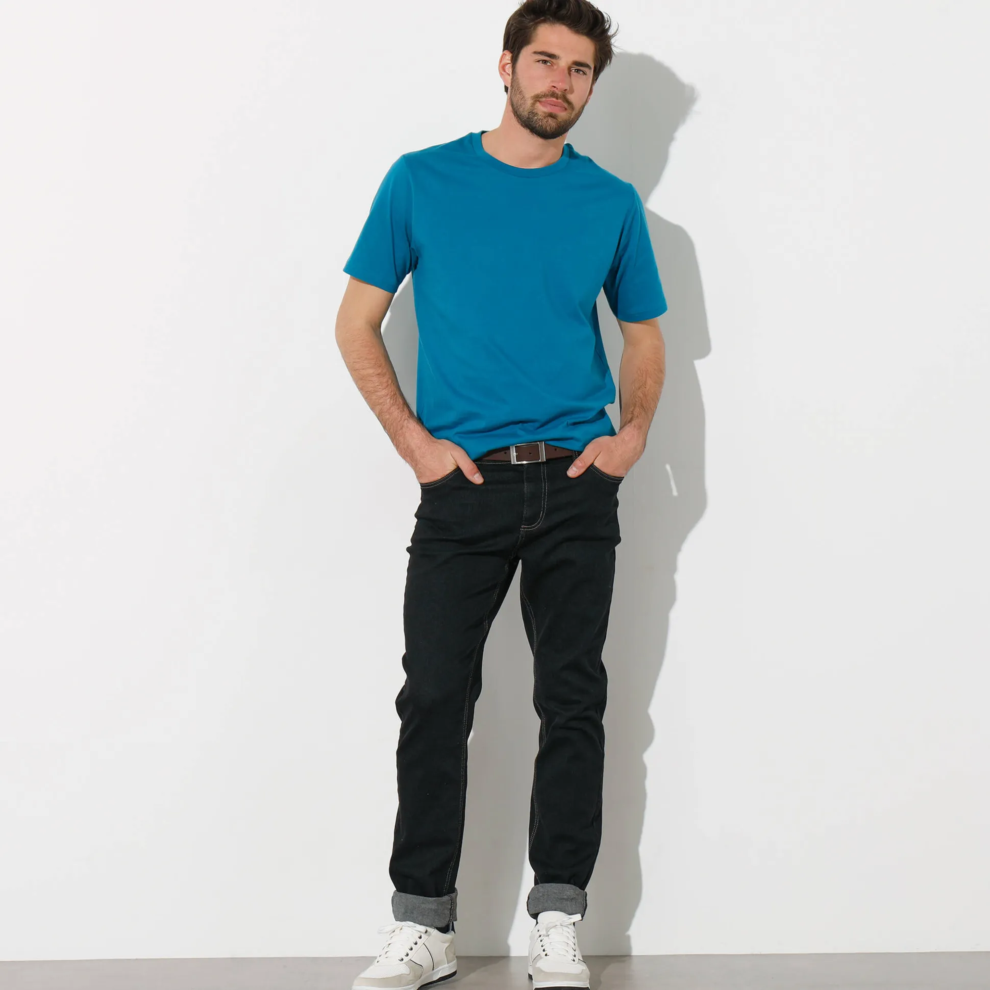 T-shirt met ronde hals en korte mouwen - set van 3