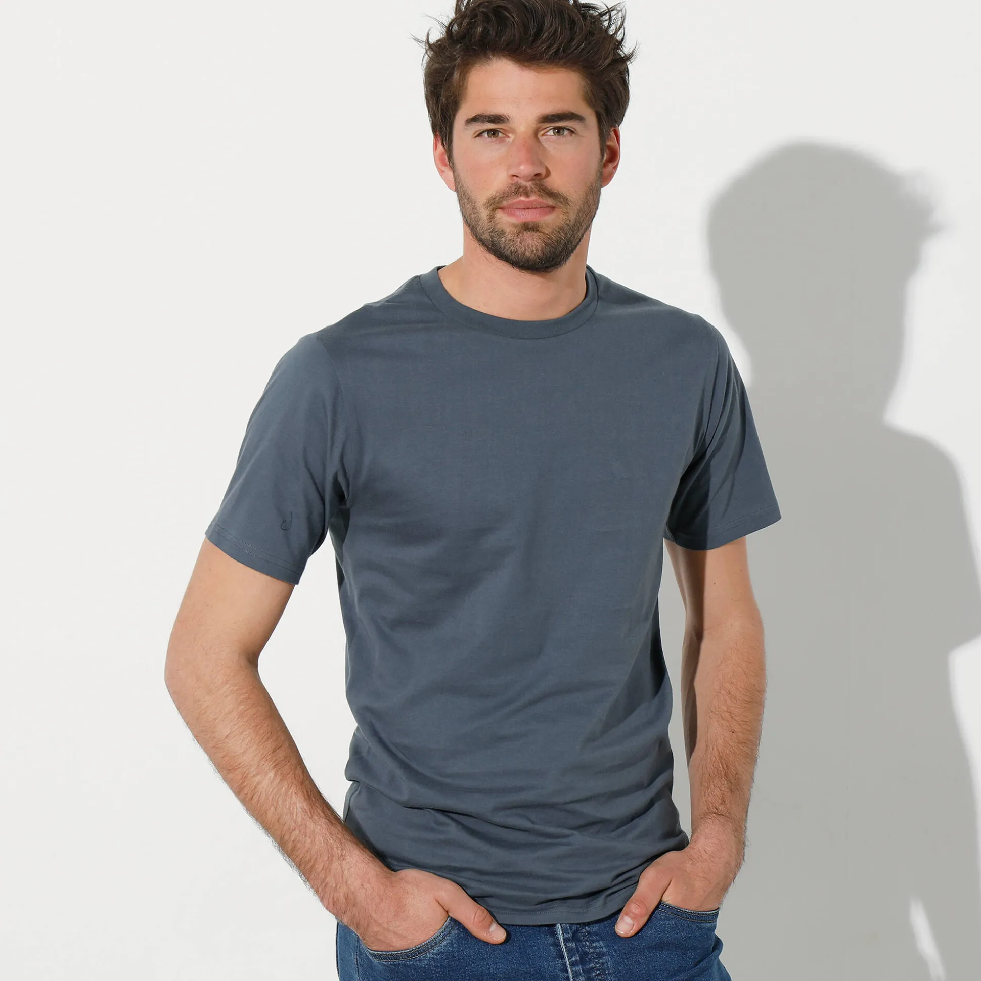 T-shirt met ronde hals en korte mouwen - set van 3