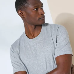 T-shirt met ronde hals en korte mouwen