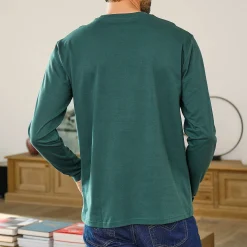 T-shirt met ronde hals en lange mouwen - set van 3