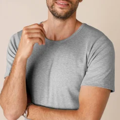 T-shirt met ronde hals en korte mouwen in katoen - herenondergoed, set van 2