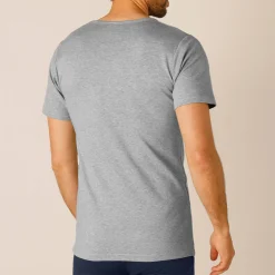 T-shirt met ronde hals en korte mouwen in katoen - herenondergoed, set van 2