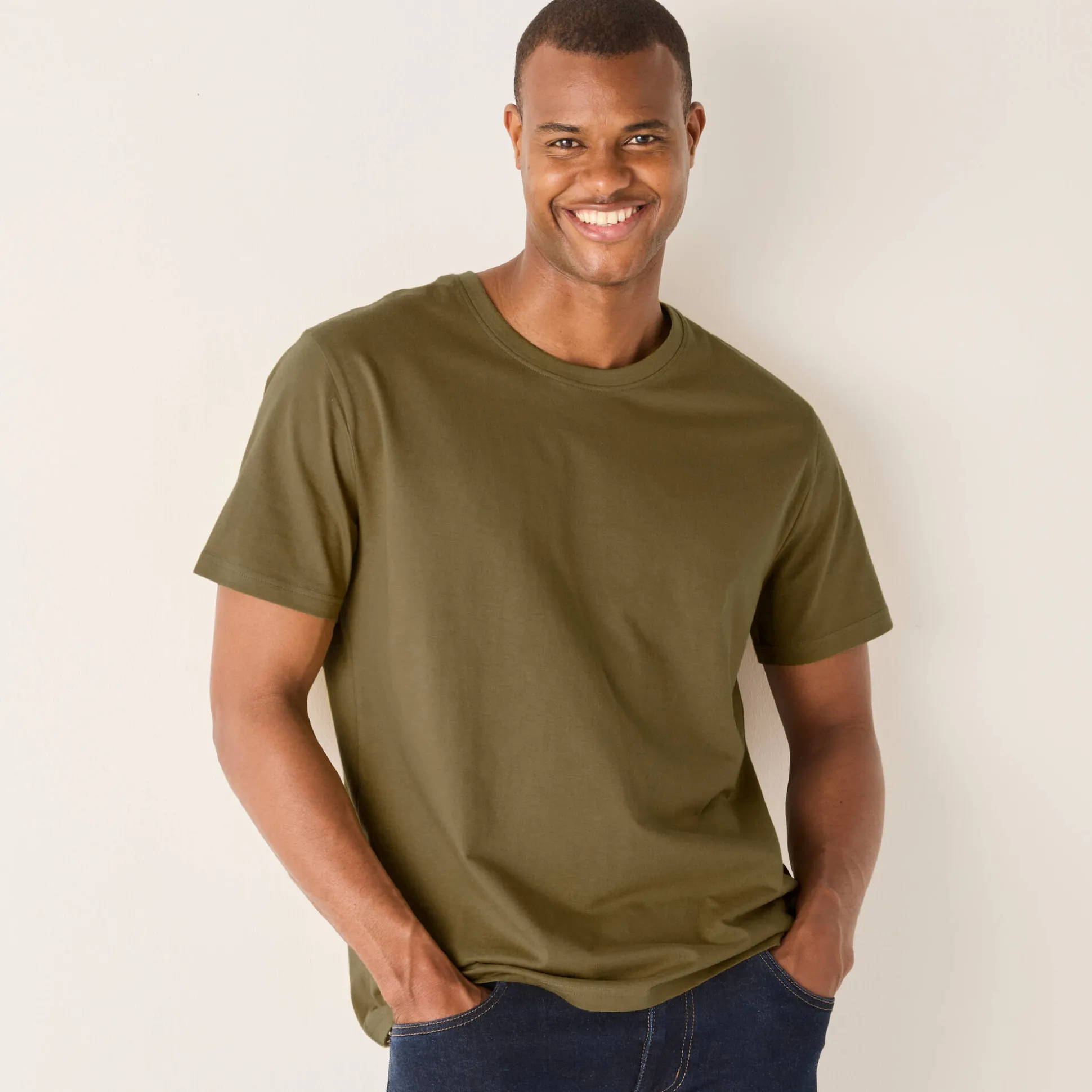 T-shirt met ronde hals en korte mouwen - set van 3