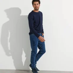 T-shirt met ronde hals en lange mouwen