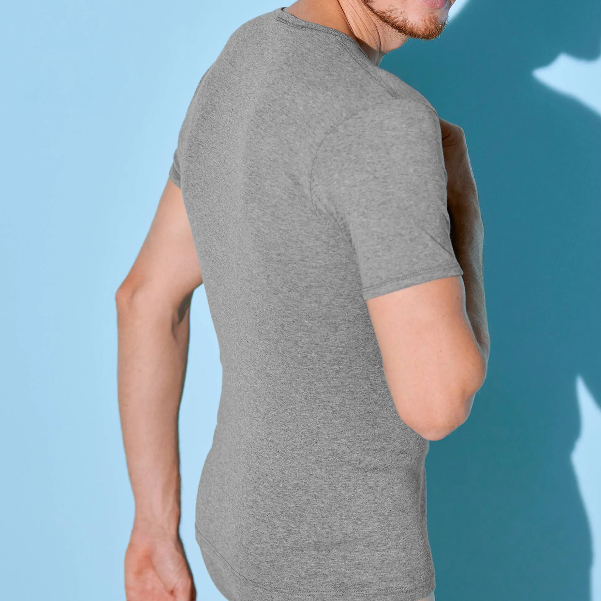 T-shirt met V-hals - herenondergoed, set van 2