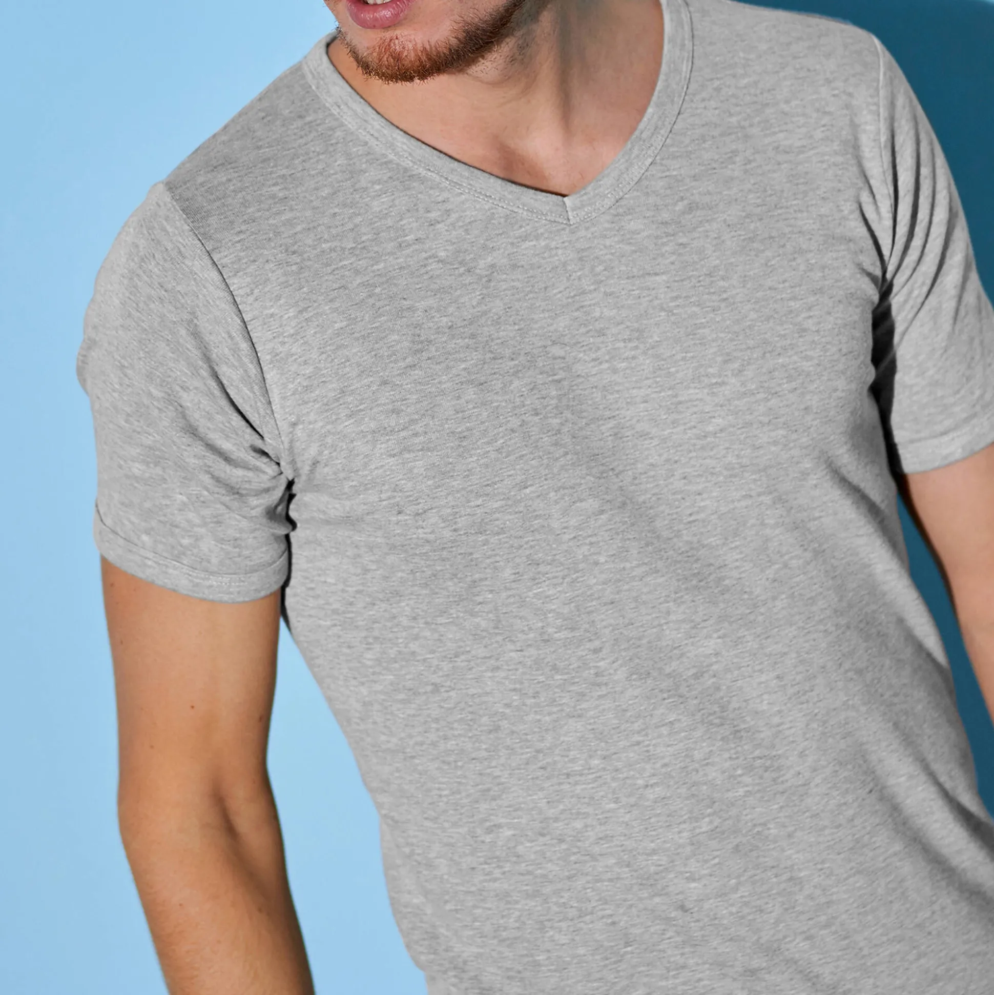 T-shirt met V-hals - herenondergoed, set van 3