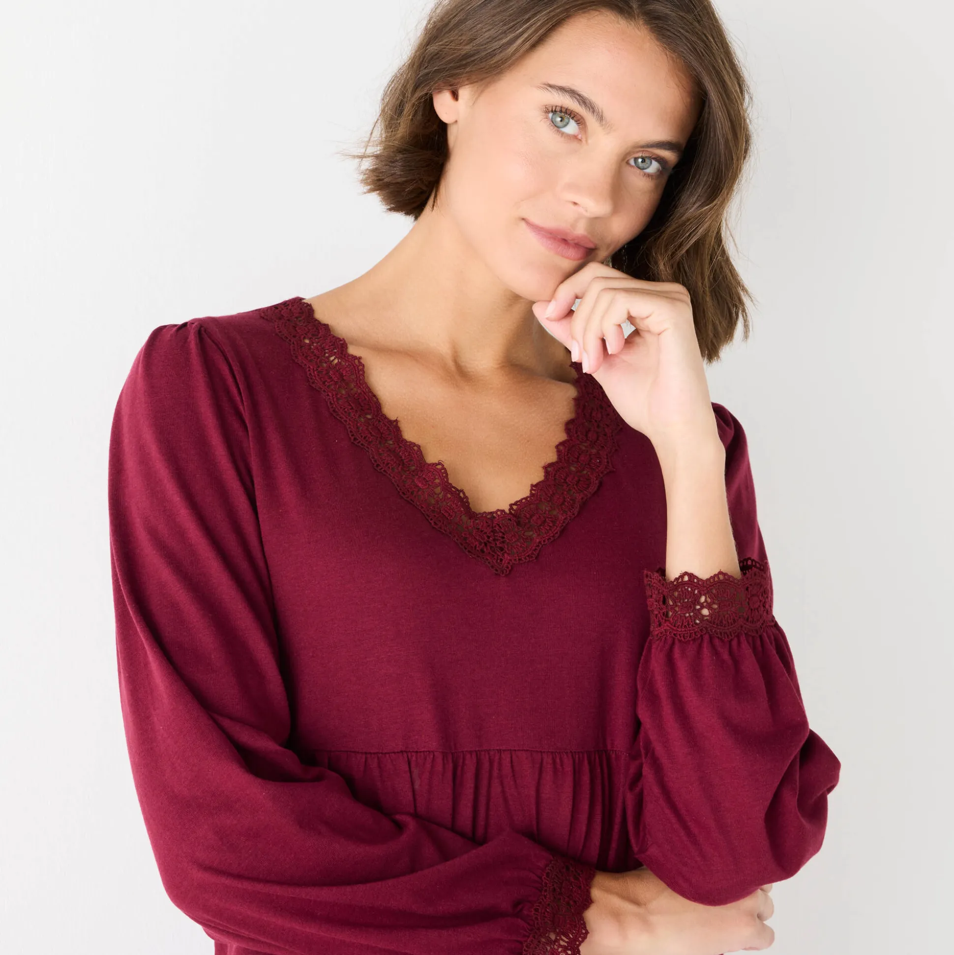 Tuniek met details in macramé