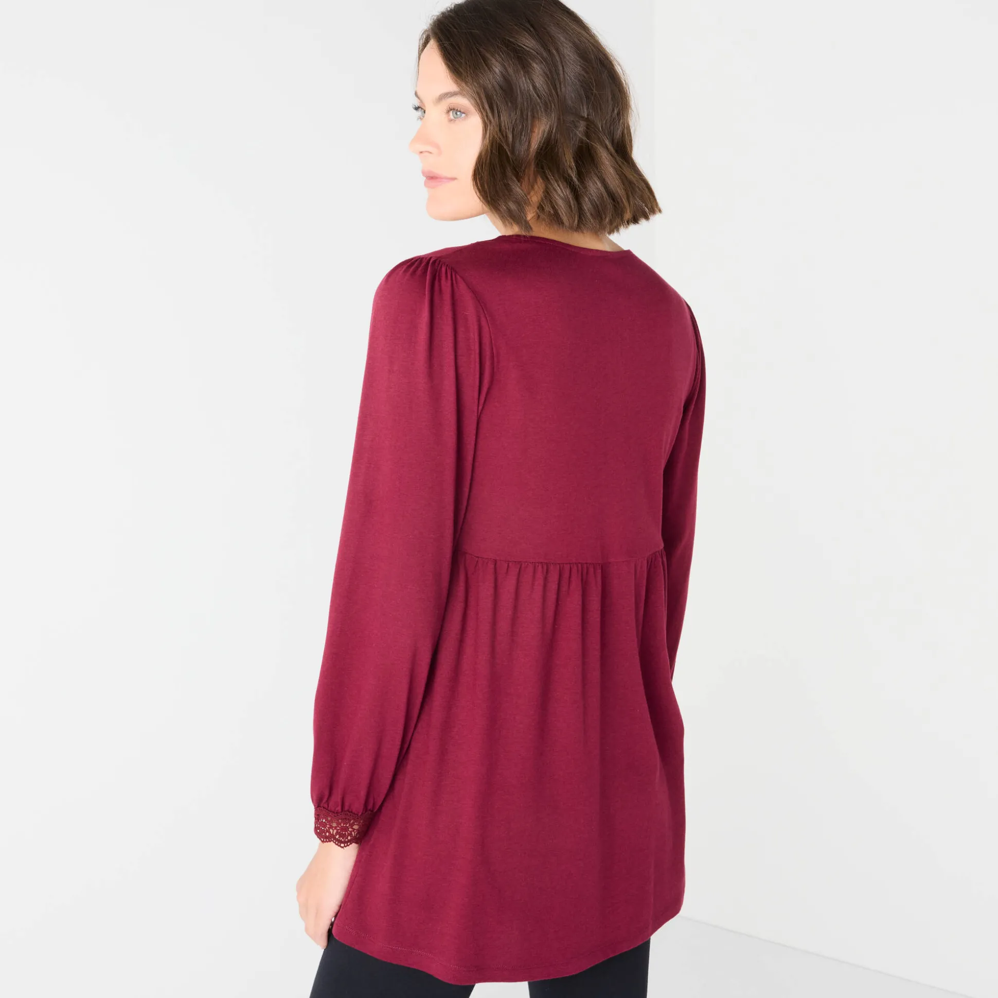 Tuniek met details in macramé