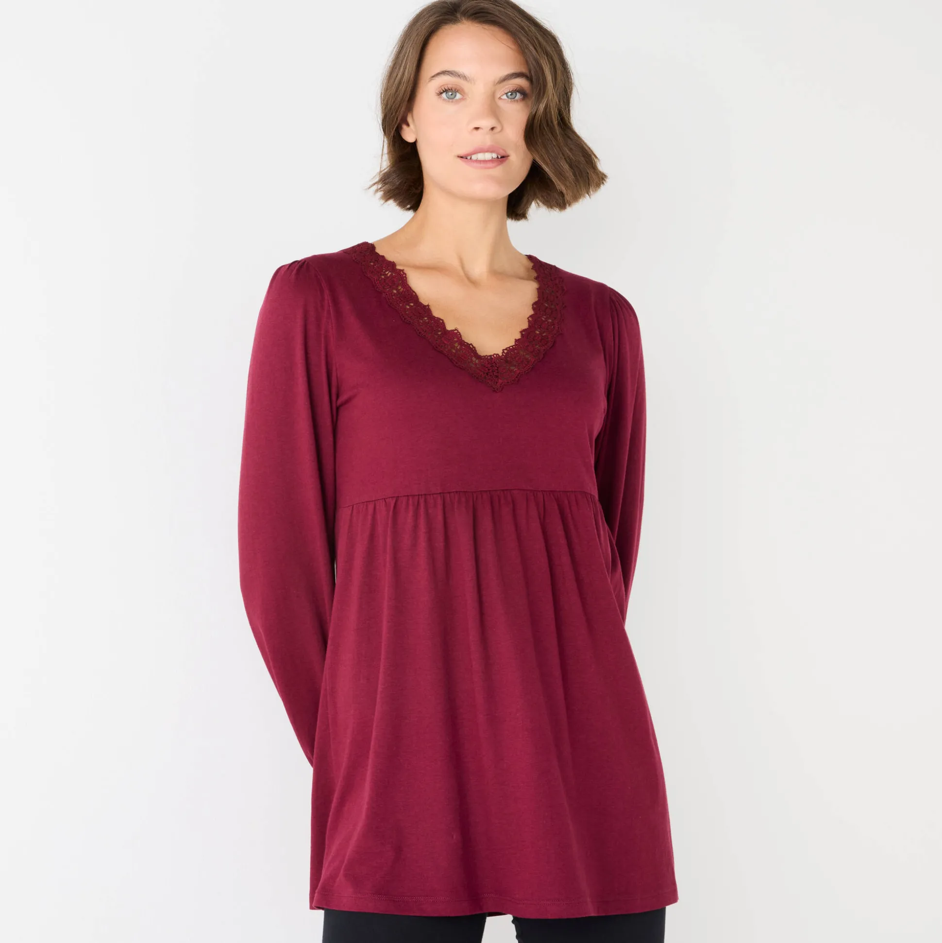 Tuniek met details in macramé