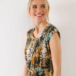 Tuniek met exotische print