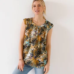 Tuniek met exotische print