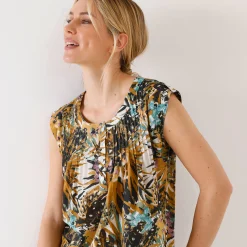 Tuniek met exotische print